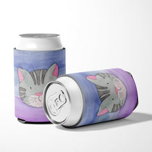 Load image into Gallery viewer, Cat Face Watercolor Can or Bottle Hugger BB7355CC