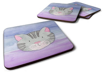 Load image into Gallery viewer, Cat Face Watercolor Foam Coaster  BB7355FC