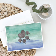 Load image into Gallery viewer, Cat Paw Watercolor Greeting Cards -  Blank Note Cards – 8-Pack of Artist-Designed Cards with Envelopes