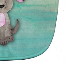 Load image into Gallery viewer, Dog Teal and Green Watercolor Baby Bib BB7357BIB