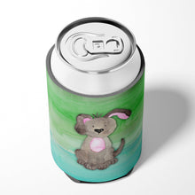 Load image into Gallery viewer, Dog Teal and Green Watercolor Can or Bottle Hugger BB7357CC