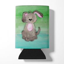 Load image into Gallery viewer, Dog Teal and Green Watercolor Can or Bottle Hugger BB7357CC