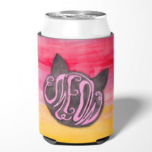 Load image into Gallery viewer, Cat Face Meow Watercolor Can or Bottle Hugger BB7358CC