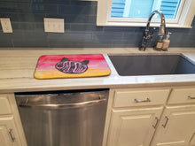 Load image into Gallery viewer, Cat Face Meow Watercolor Dish Drying Mat – Absorbent, Artistic Kitchen Essentials BB7358DDM