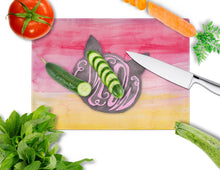 Load image into Gallery viewer, Cat Face Meow Watercolor Glass Cutting Boards – Durable, Decorative Kitchen Art Large BB7358LCB