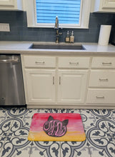 Load image into Gallery viewer, Cat Face Meow Watercolor Machine Washable Memory Foam Mat BB7358RUG