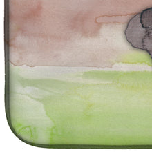 Load image into Gallery viewer, Dog Paw Watercolor Dish Drying Mat – Absorbent, Artistic Kitchen Essentials BB7359DDM