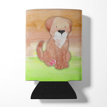 Load image into Gallery viewer, Dog Green and Brown Watercolor Can or Bottle Hugger BB7360CC
