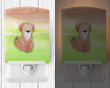 Load image into Gallery viewer, Dog Green and Brown Watercolor Ceramic Night Light BB7360CNL