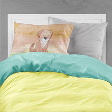 Load image into Gallery viewer, Dog Green and Brown Watercolor Fabric Standard Pillowcase – Artistic Decorative Front, White Back BB7360PILLOWCASE