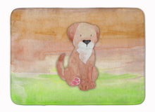 Load image into Gallery viewer, Dog Green and Brown Watercolor Machine Washable Memory Foam Mat BB7360RUG