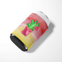 Load image into Gallery viewer, Flowering Cactus Watercolor Can or Bottle Hugger BB7361CC