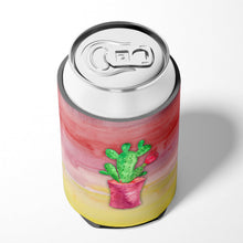 Load image into Gallery viewer, Flowering Cactus Watercolor Can or Bottle Hugger BB7361CC