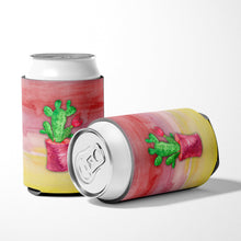 Load image into Gallery viewer, Flowering Cactus Watercolor Can or Bottle Hugger BB7361CC