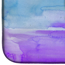 Load image into Gallery viewer, Cactus Blue and Purple Watercolor Dish Drying Mat – Absorbent, Artistic Kitchen Essentials BB7363DDM