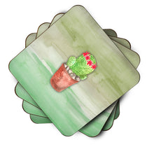 Load image into Gallery viewer, Cactus Green Watercolor Foam Coaster  BB7364FC