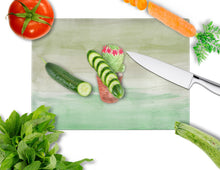 Load image into Gallery viewer, Cactus Green Watercolor Glass Cutting Boards – Durable, Decorative Kitchen Art Large BB7364LCB