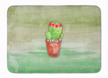 Load image into Gallery viewer, Cactus Green Watercolor Machine Washable Memory Foam Mat BB7364RUG