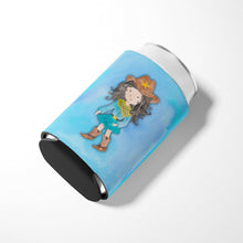 Load image into Gallery viewer, Cowgirl Watercolor Can or Bottle Hugger BB7367CC