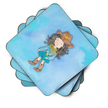 Load image into Gallery viewer, Cowgirl Watercolor Foam Coaster  BB7367FC