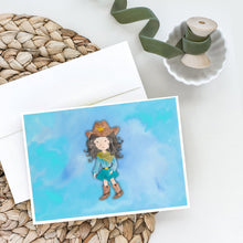 Load image into Gallery viewer, Cowgirl Watercolor Greeting Cards -  Blank Note Cards – 8-Pack of Artist-Designed Cards with Envelopes