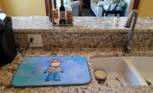 Load image into Gallery viewer, Cowboy Watercolor Dish Drying Mat – Absorbent, Artistic Kitchen Essentials BB7368DDM