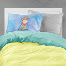 Load image into Gallery viewer, Cowboy Watercolor Fabric Standard Pillowcase – Artistic Decorative Front, White Back BB7368PILLOWCASE