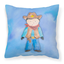 Load image into Gallery viewer, Cowboy Watercolor Fabric Decorative Pillow BB7368PW1818