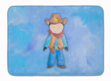 Load image into Gallery viewer, Cowboy Watercolor Machine Washable Memory Foam Mat BB7368RUG
