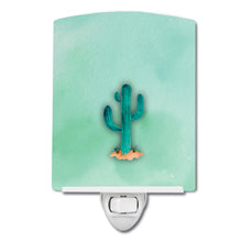Load image into Gallery viewer, Western Cactus Watercolor Ceramic Night Light BB7369CNL