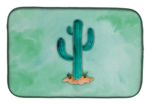 Load image into Gallery viewer, Western Cactus Watercolor Dish Drying Mat – Absorbent, Artistic Kitchen Essentials BB7369DDM