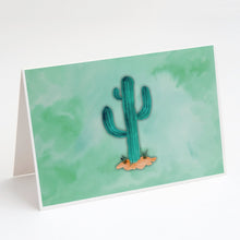 Load image into Gallery viewer, Western Cactus Watercolor Greeting Cards -  Blank Note Cards – 8-Pack of Artist-Designed Cards with Envelopes