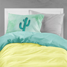Load image into Gallery viewer, Western Cactus Watercolor Fabric Standard Pillowcase – Artistic Decorative Front, White Back BB7369PILLOWCASE
