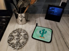 Load image into Gallery viewer, Western Cactus Watercolor Pot Holders - Set of 2 - Heat-Resistant Kitchen Essentials BB7369PTHD
