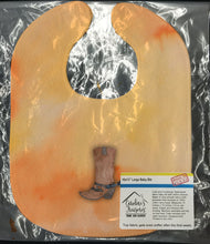 Load image into Gallery viewer, Cowboy Boot Watercolor Baby Bib BB7371BIB