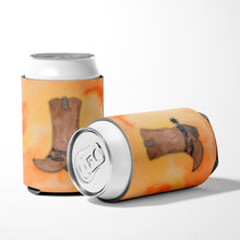 Load image into Gallery viewer, Cowboy Boot Watercolor Can or Bottle Hugger BB7371CC