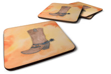 Load image into Gallery viewer, Cowboy Boot Watercolor Foam Coaster  BB7371FC