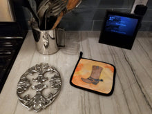 Load image into Gallery viewer, Cowboy Boot Watercolor Pot Holders - Set of 2 - Heat-Resistant Kitchen Essentials BB7371PTHD