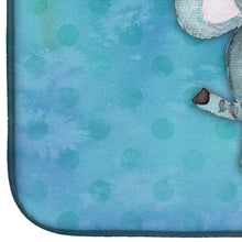 Load image into Gallery viewer, Blue Elepant Watercolor Dish Drying Mat – Absorbent, Artistic Kitchen Essentials BB7372DDM