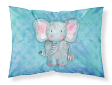 Load image into Gallery viewer, Blue Elepant Watercolor Fabric Standard Pillowcase – Artistic Decorative Front, White Back BB7372PILLOWCASE