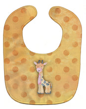 Load image into Gallery viewer, Polkadot Griaffe Watercolor Baby Bib BB7373BIB