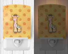 Load image into Gallery viewer, Polkadot Griaffe Watercolor Ceramic Night Light BB7373CNL