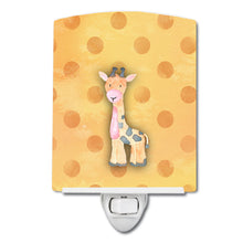 Load image into Gallery viewer, Polkadot Griaffe Watercolor Ceramic Night Light BB7373CNL
