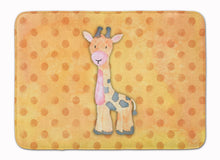 Load image into Gallery viewer, Polkadot Griaffe Watercolor Machine Washable Memory Foam Mat BB7373RUG