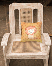 Load image into Gallery viewer, Polkadot Lion Watercolor Fabric Decorative Pillow BB7374PW1818