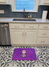 Load image into Gallery viewer, Polkadot Panda Bear Watercolor Machine Washable Memory Foam Mat BB7375RUG