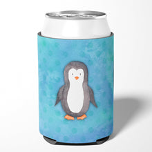 Load image into Gallery viewer, Polkadot Penguin Watercolor Can or Bottle Hugger BB7376CC