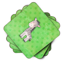 Load image into Gallery viewer, Polkadot Zebra Watercolor Foam Coaster  BB7377FC