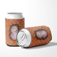 Load image into Gallery viewer, Polkadot Hedgehog Watercolor Can or Bottle Hugger BB7378CC