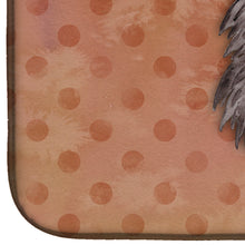 Load image into Gallery viewer, Polkadot Hedgehog Watercolor Dish Drying Mat – Absorbent, Artistic Kitchen Essentials BB7378DDM